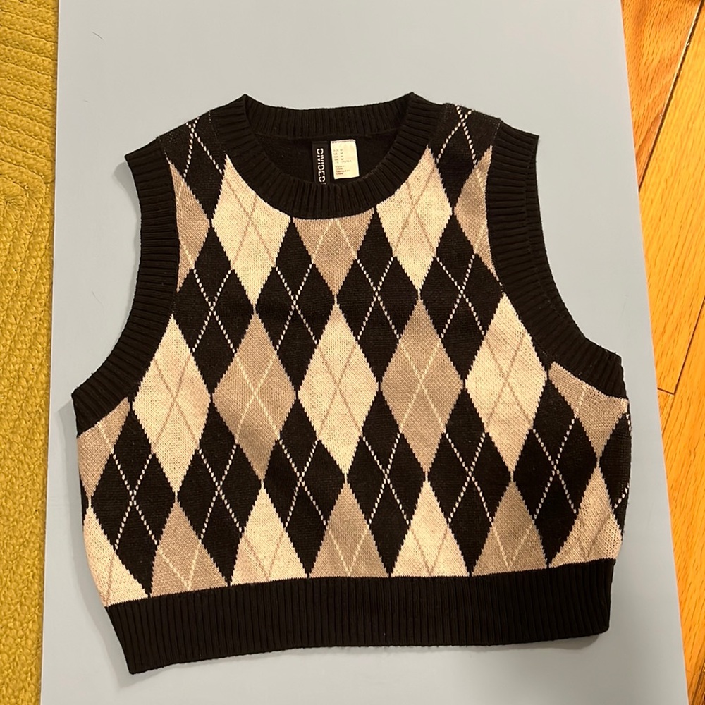 Argyle vest